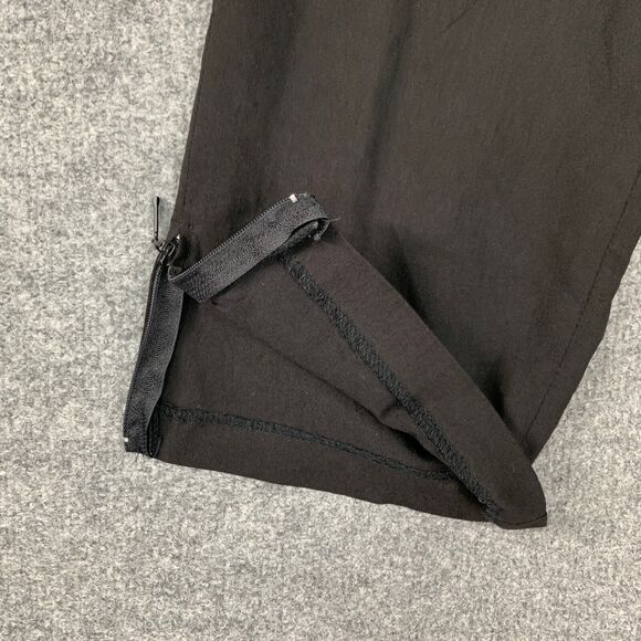 Vintage Jamie Sadock Pants Womens 2 Black Straight Ankle Zip Pockets Golf Chino - Picture 3 of 12